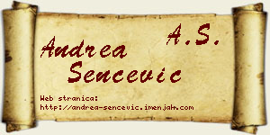 Andrea Šenčević vizit kartica